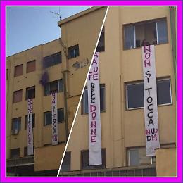 Catania. NON UNA di MENO ha occupato simbolicamente l'Ospedale Santo Bambino