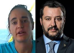 Salvini riceve la denuncia di Carola: «E io controdenuncio la viziatella»