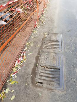 Catania, Via Ipogeo angolo Piazza Lanza: cantiere a cielo aperto