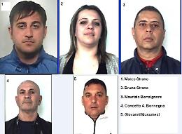 Clan Cappello, arrestati 5 affiliati L'accusa, traffico di droga