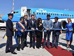 Catania, primo volo Klm a Fontanarossa