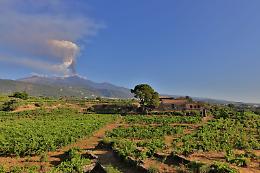L'attività dell'Etna vista da Santa Venerina