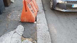 Catania: tombino scoperchiato in via Pirandello