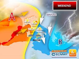 Anticiclone delle Azzorre torna a riscaldare l'Italia con qualche nube in Sicilia