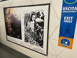 Poster di Sant'Agata su stazioni e metro