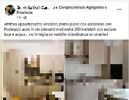 «Non si affitta la casa agli stranieri», ad Agrigento è polemica su un'inserzione razzista