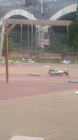 Tipico parco giochi di Catania...