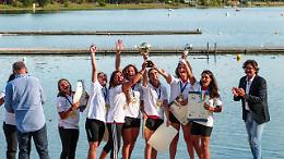 Le ragazze della Pol. Canottieri Catania campionesse d'Italia