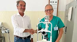 Linosa, donato  alla locale guardia medica un importante strumento per le visite oculistiche