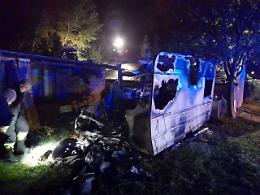 Tav: distrutta da incendio roulotte No Tav in Valle Susa