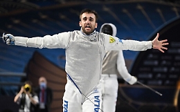 Le Fiamme Gialle salutano Daniele Garozzo