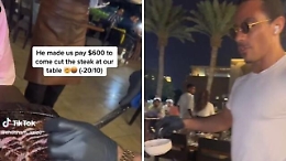 Nuova polemica per Salt Bae: 600 dollari per tagliare la carne al tavolo