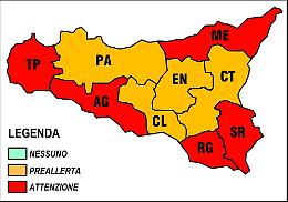 Allerta rossa incendi in mezza Sicilia
