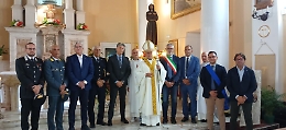 San Francesco a Ragusa, messa del vescovo con le autorità civili e militari