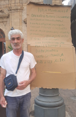 Ha minacciato suicidio per protesta, erogato un primo contributo a Michelangelo Perla