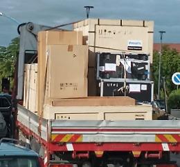 Consegnata e gi&agrave; montata la nuova Tac dell'ospedale di Ribera