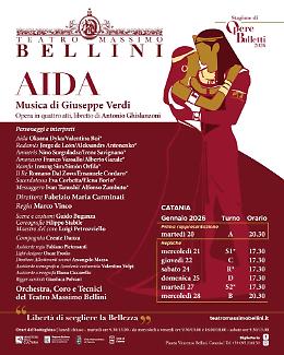 Aida al Teatro Massimo Bellini: amore, potere e tragedia in scena dal 20 al 28 gennaio