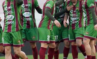 La gioia dopo il vantaggio verdeamaranto