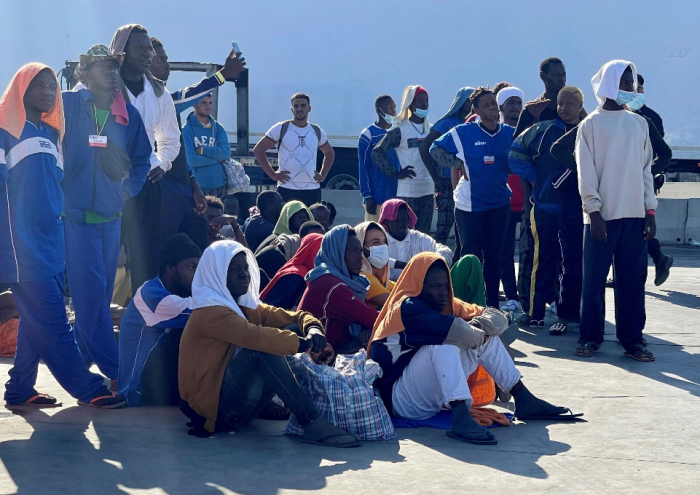 Migranti a Lampedusa
