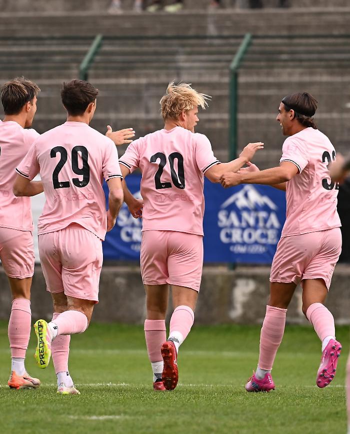 l'esultanza del Palermo