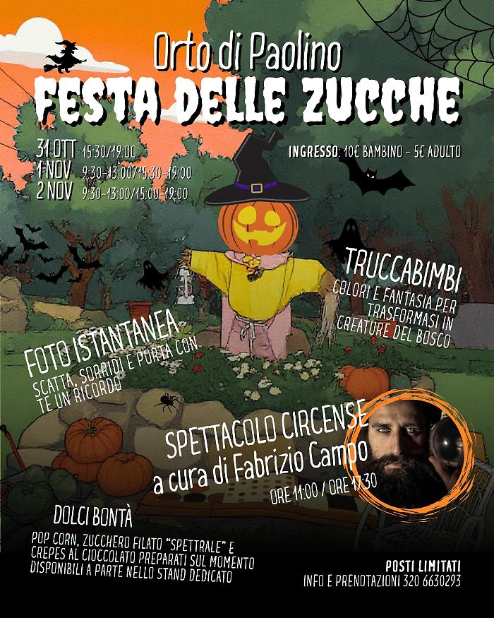 Arriva la “Festa delle Zucche” all’Orto di Paolino