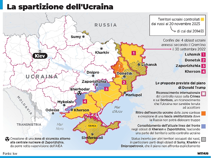 L'Ucraina, il piano di pace Usa, la delusione di Trump e l'accordo impossibile sul Donbass: «Visioni differenti»