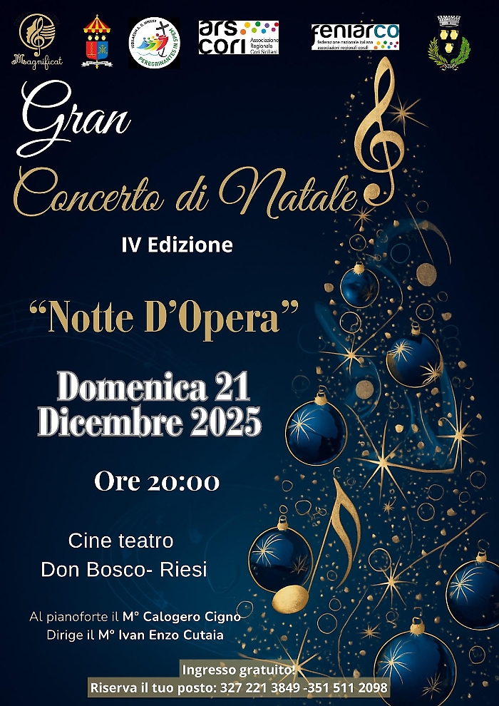 Quarta edizione del tradizionale Gran Concerto di Natale a Riesi