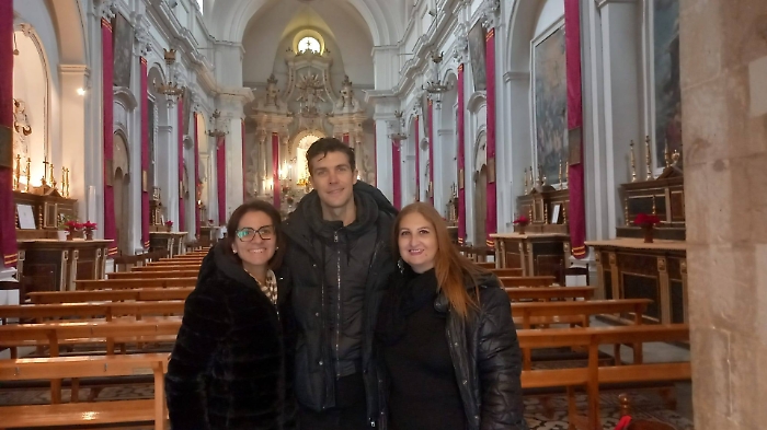 Roberto Bolle in visita a Modica