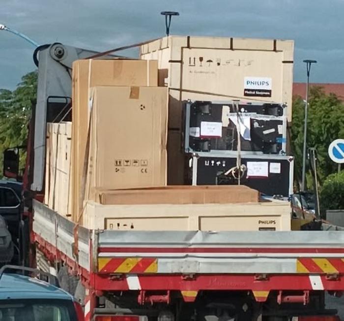 Consegnata e gi&agrave; montata la nuova Tac dell'ospedale di Ribera