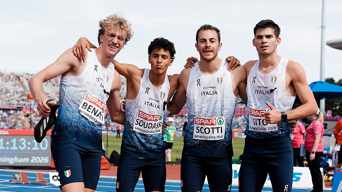 Atletica: clamoroso, la 4x400 azzurra campione d'Europa con Edoardo Scotti, Luca Sito, l'avolese Mohamed Soudassi e Lorenzo Benati 