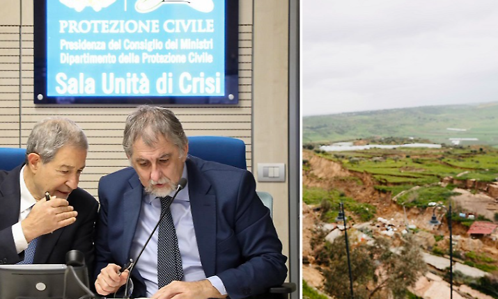 Fondi per il maltempo, Musumeci: &laquo;Per Niscemi un iter diverso; poteri a Ciciliano&raquo;