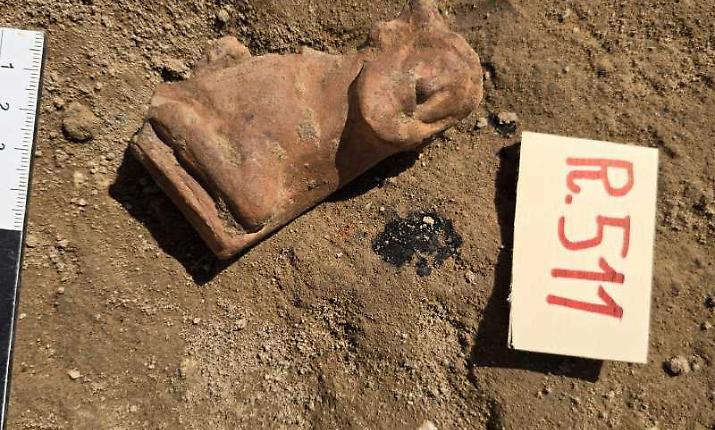 All'Orto Fontanelle ritrovata la prima statuetta di Acheloo, il dio del fiume Gela